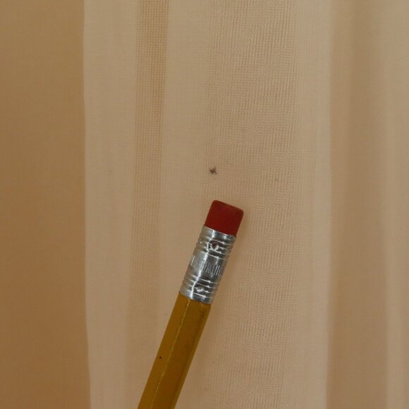 VTG Montgomery Ward Medium Pastel Orange Sheer Lace Trim Peignoir Robe Bathrobe - Picture 8 of 12